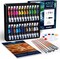 Acrylic Paint Set - Art Painting Supplies Kit for Kids & Adults with 24x22ml Acrylic Paints, 8 Brushes, 1 Painting Pad & Palette - Idea Gift Painting Kit for Student